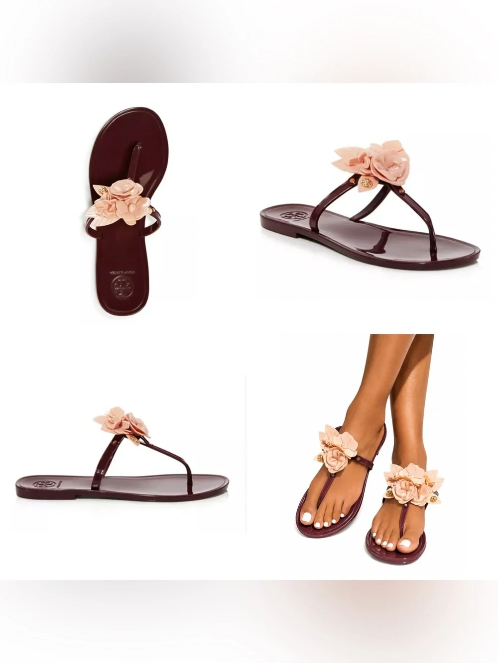 Tory Burch burgundy pink